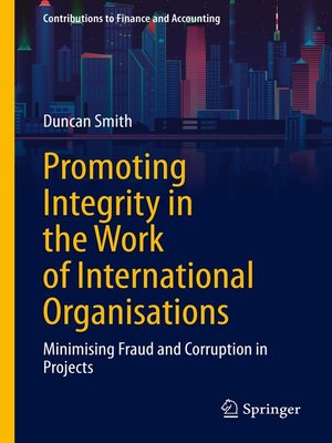 cover image of Promoting Integrity in the Work of International Organisations